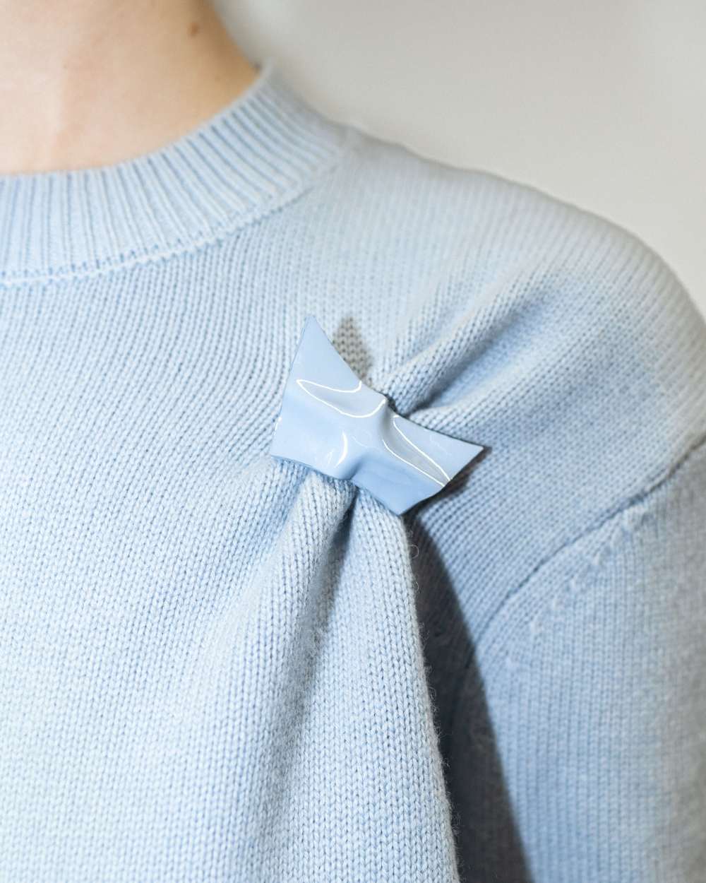 Draped Merino Cashmere Sweater