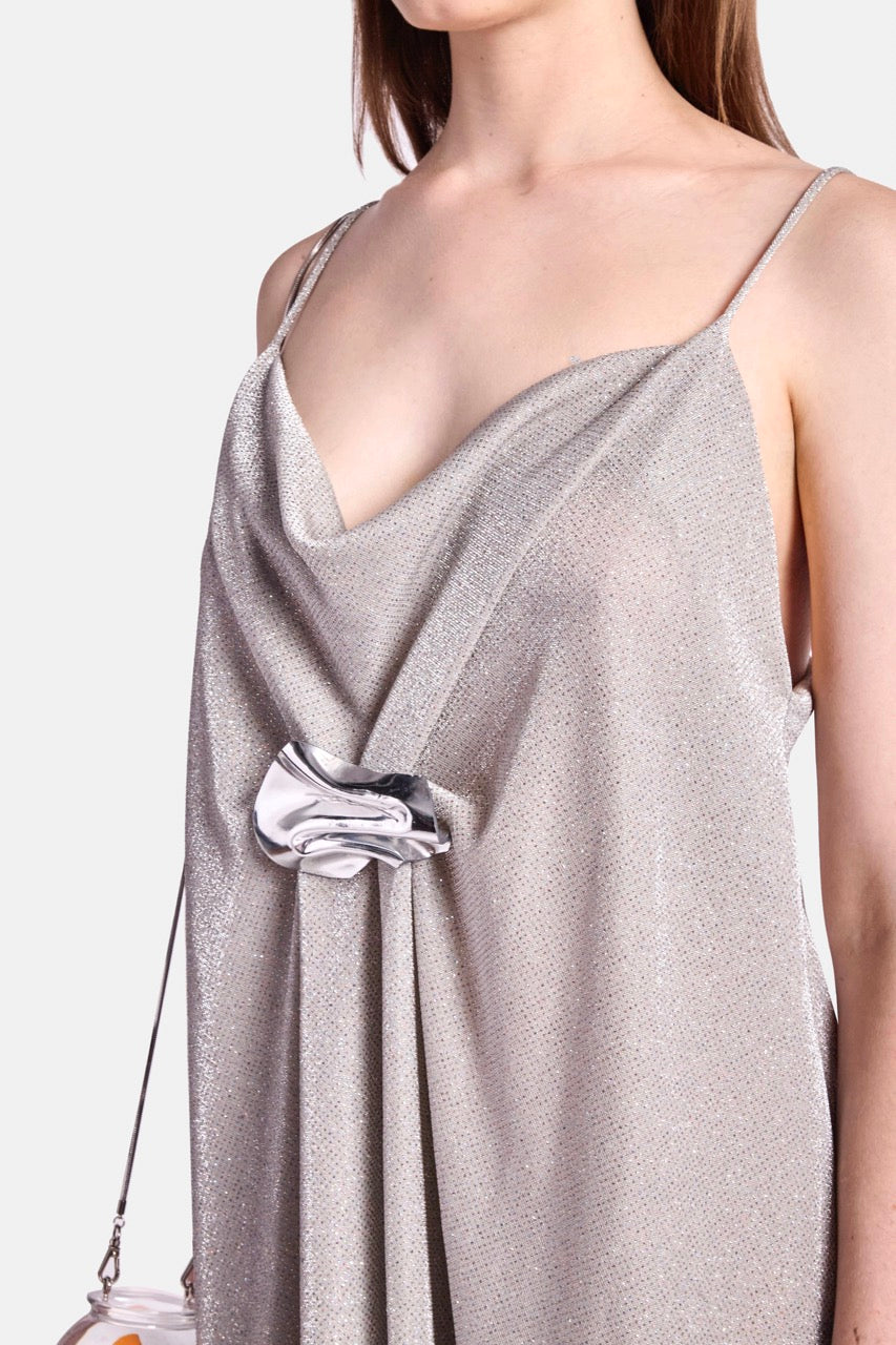 Peyton Cowl-Neck Mini Dress