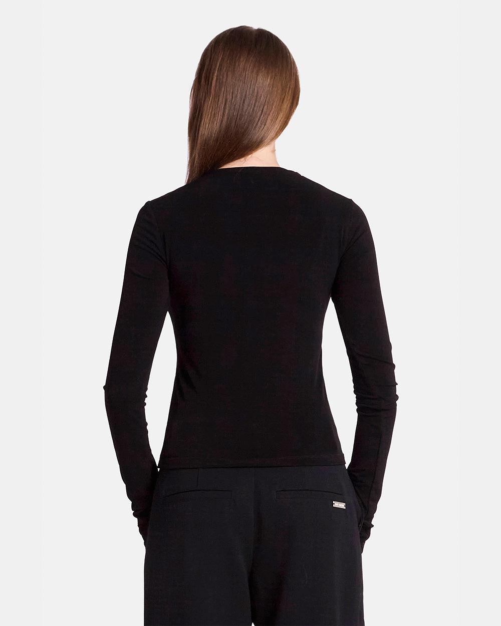 Illusion Print Long Sleeve Top