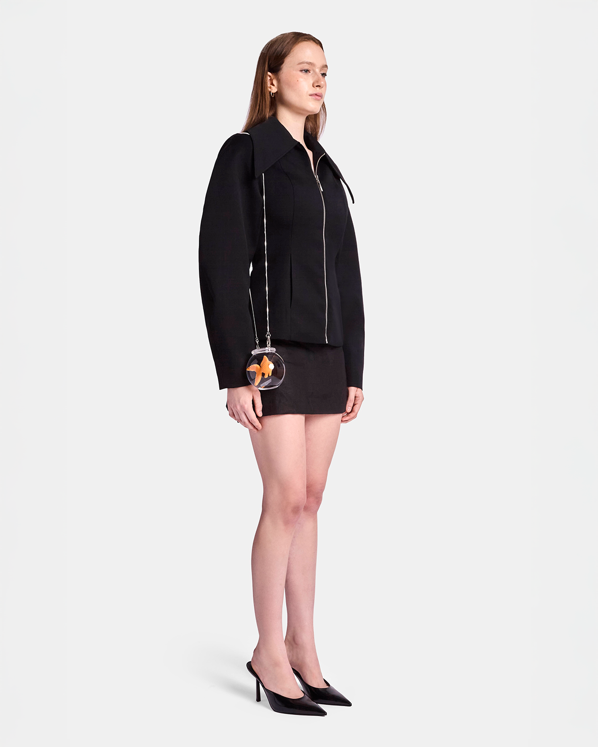 Sculpted Sleeve Fitted Jacket