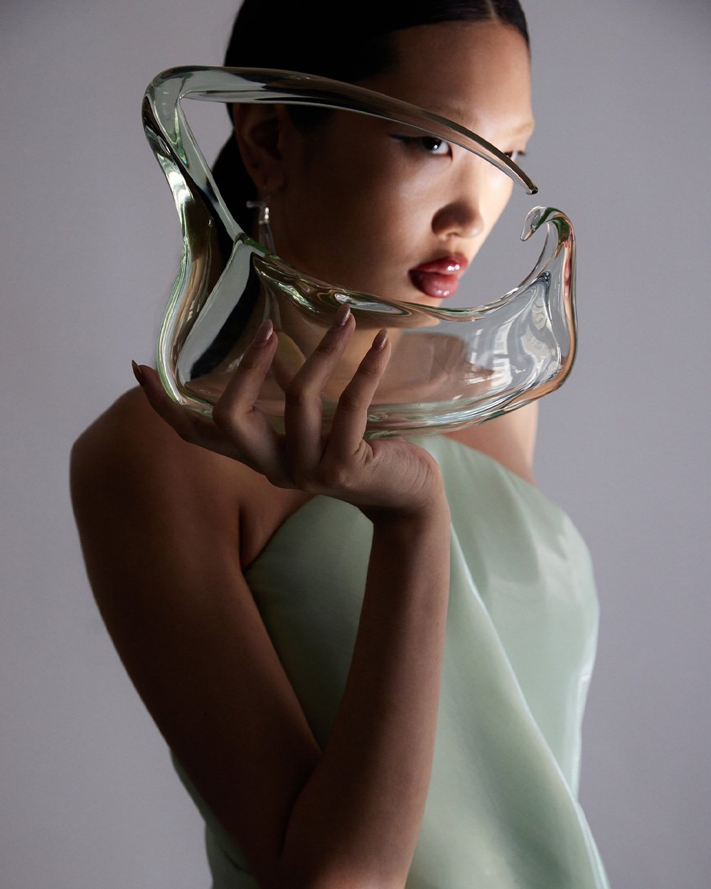 ‘Sculpted Shard’ Glass Bag