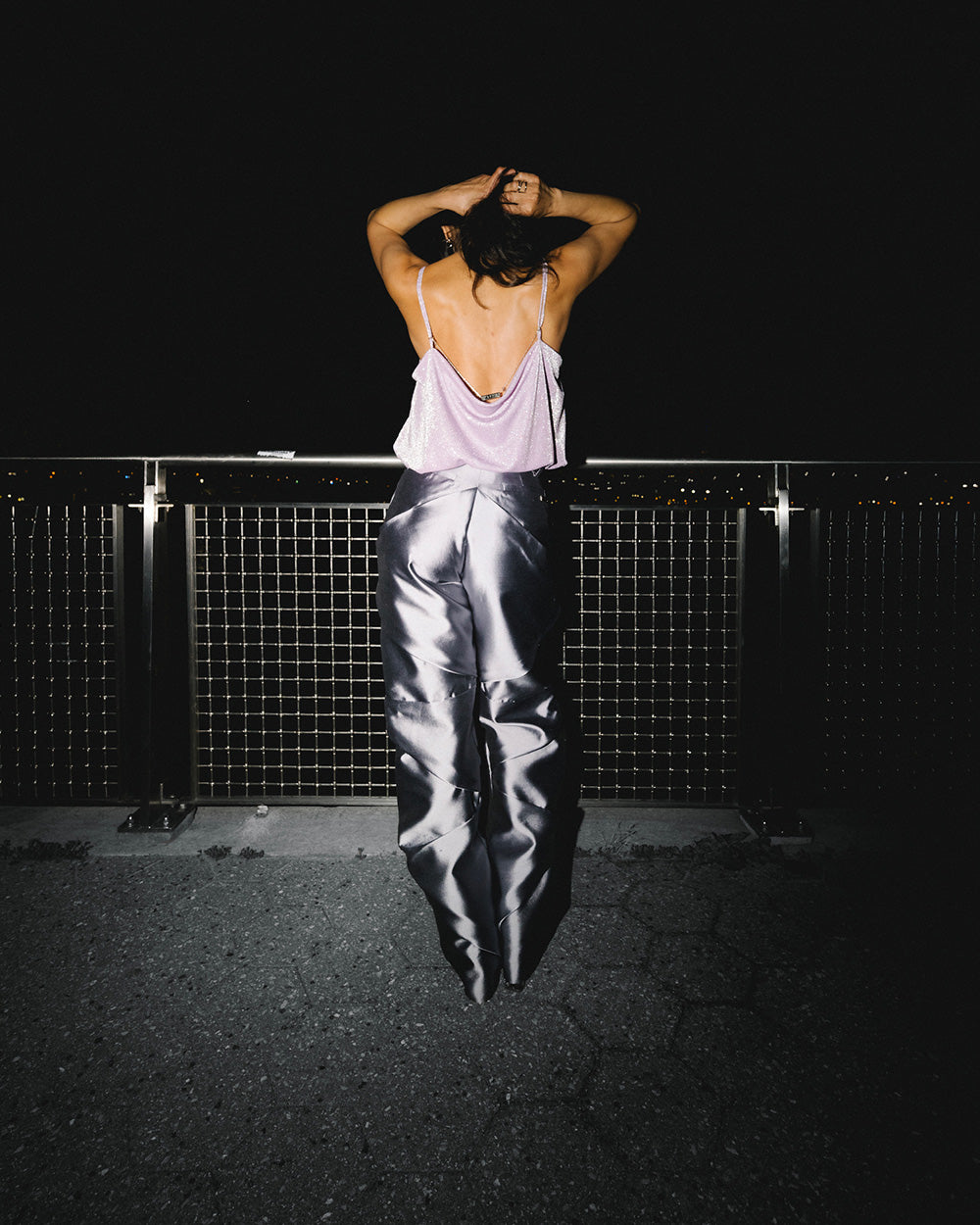 Astrid Lilac Draped Trousers