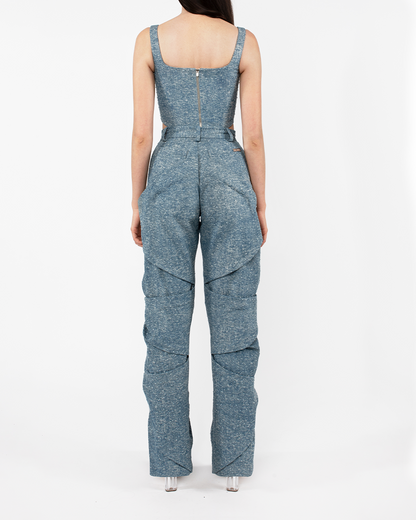 Astrid Rhinestone Draped Trousers