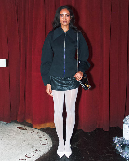 Sculpted Sleeve Fitted Jacket