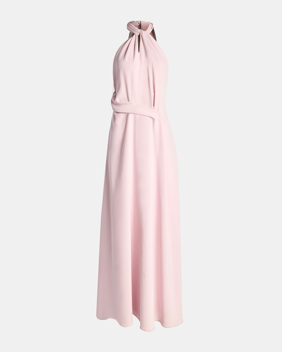 Crepe Kate Draped Halter Dress