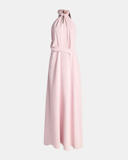 Crepe Kate Draped Halter Dress