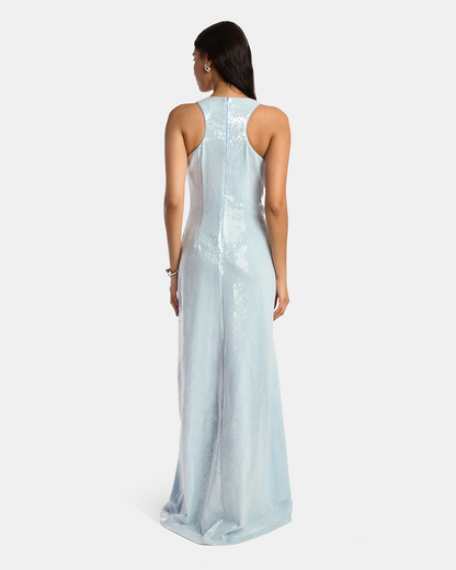 Sequin Kate Draped Maxi Dress