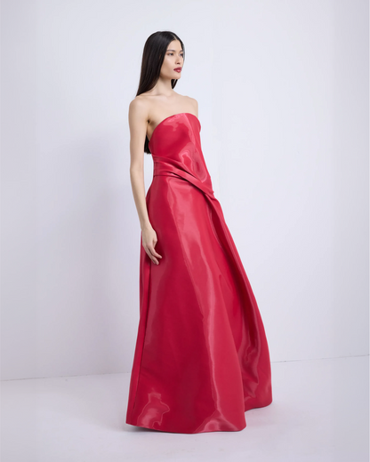 Kate Liquid Ballgown - Raspberry