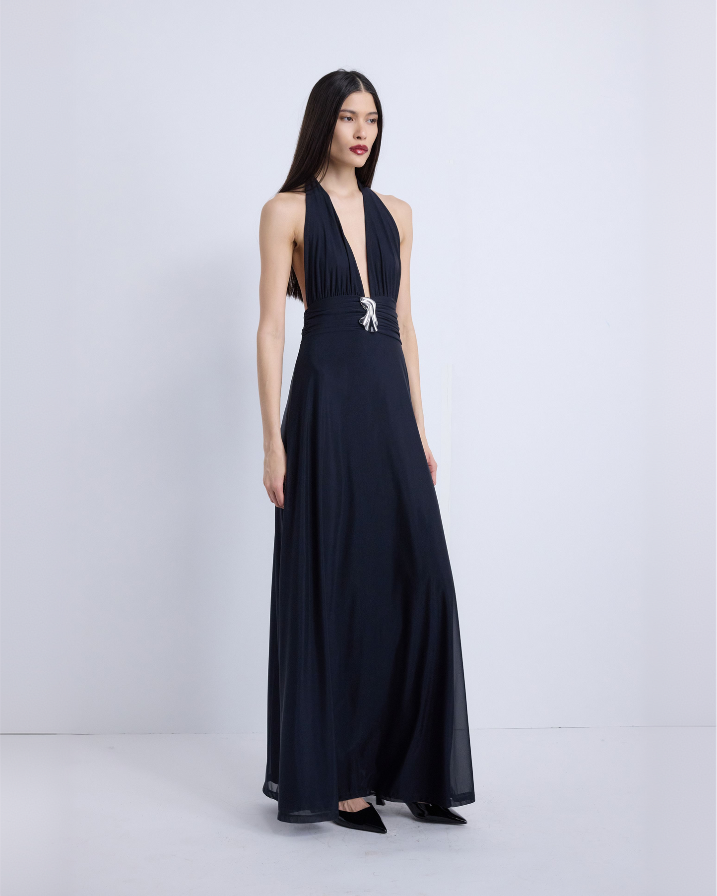 Nina Halter Maxi Dress - Midnight