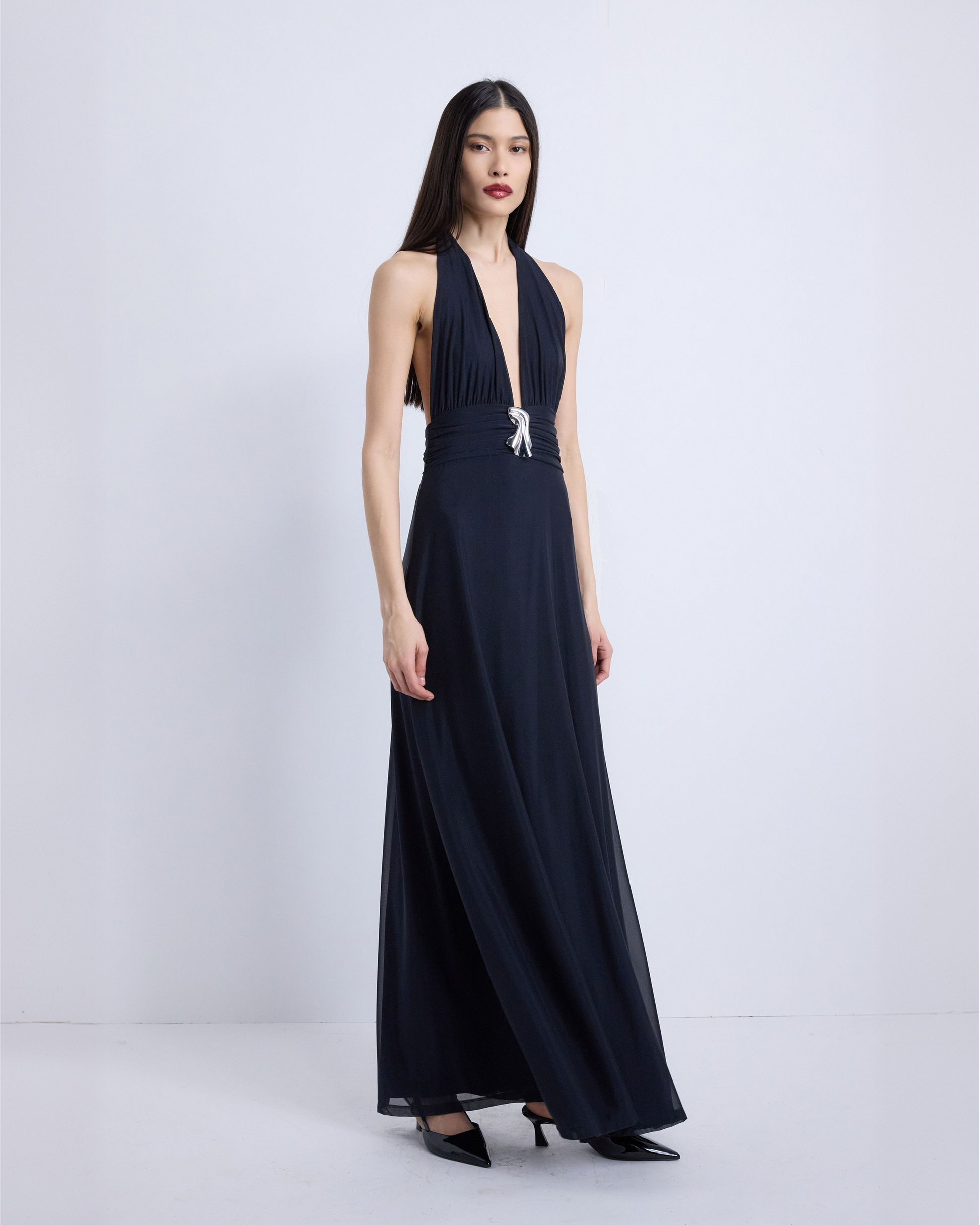 Nina Halter Maxi Dress - Midnight