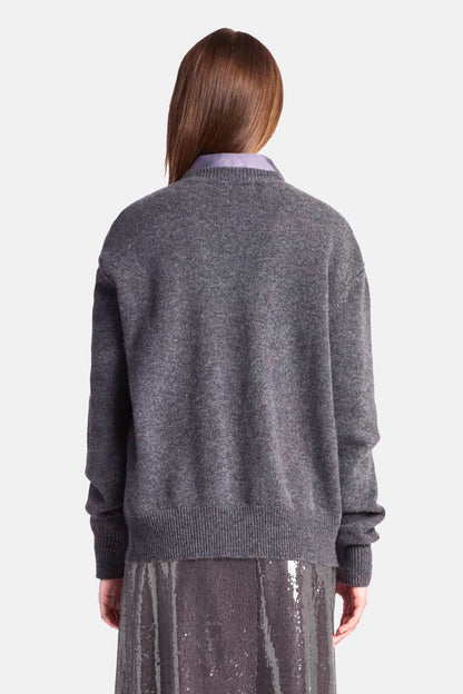 Draped Merino Cashmere Sweater