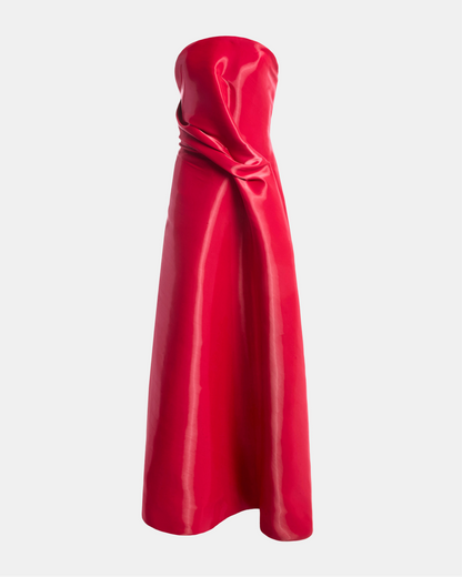 Kate Liquid Draped Ballgown with Pockets