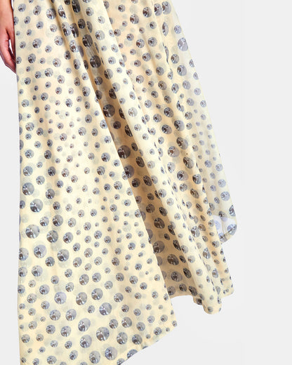 Printed Racer Handkerchief Dress