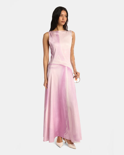 Kate Illusion Print Liquid Maxi Dress