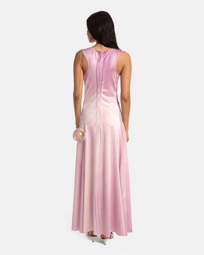 Kate Illusion Print Liquid Maxi Dress