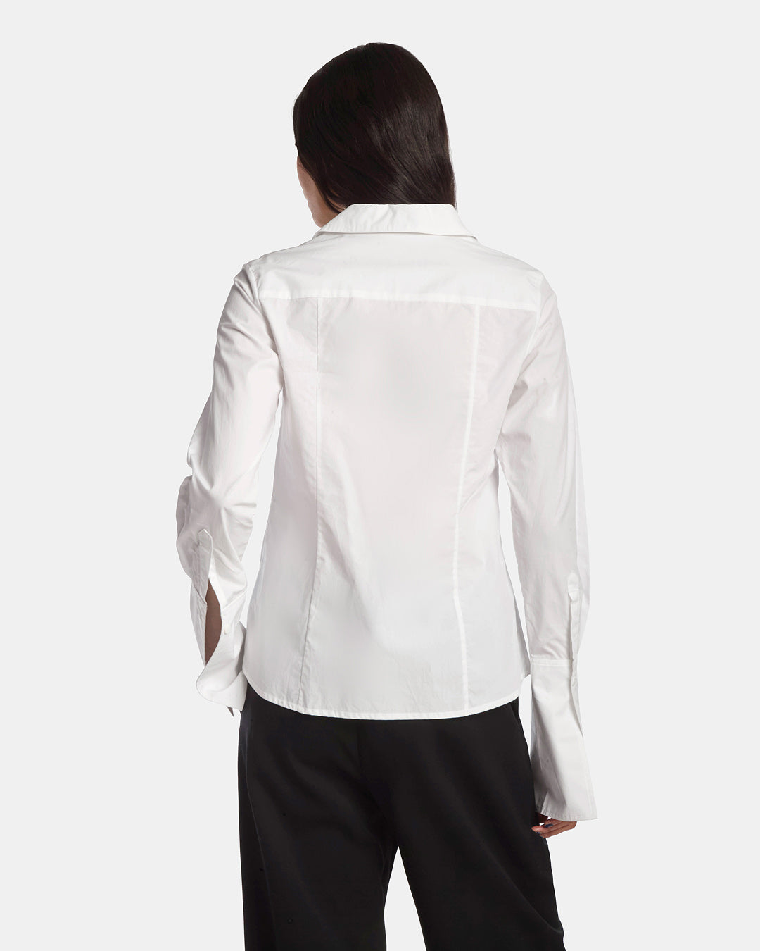 Illusion Print Corset Button Down