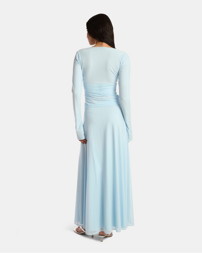 Mesh Circle Skirt Light Blue