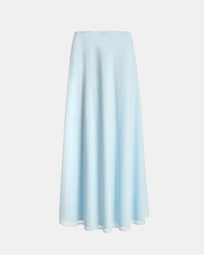 Mesh Circle Skirt Light Blue