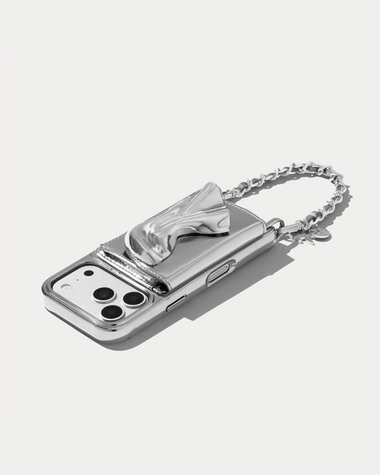 KB x Bandolier Kaia in Silver Patent / Silver