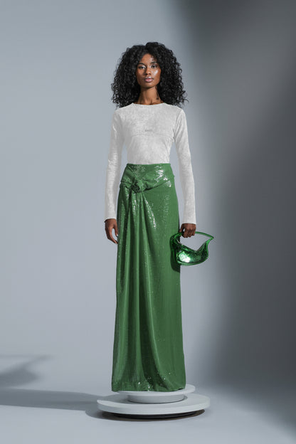 Microsuede Long Sleeve White (SAMPLE)