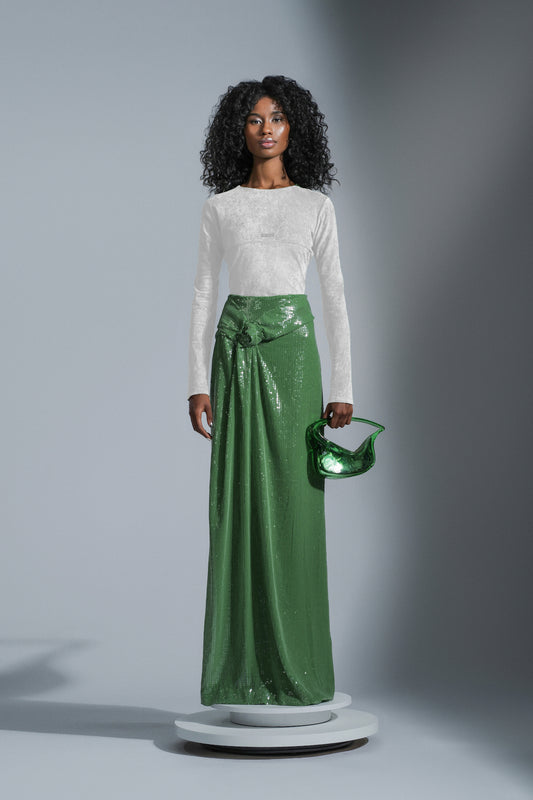 Microsuede Long Sleeve White (SAMPLE)