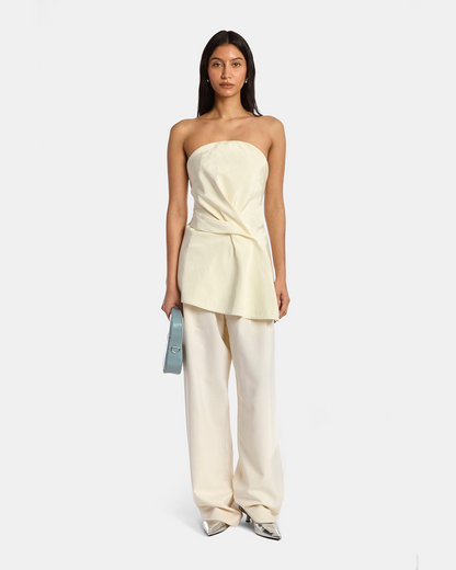 Kate Moire Draped Tunic Top