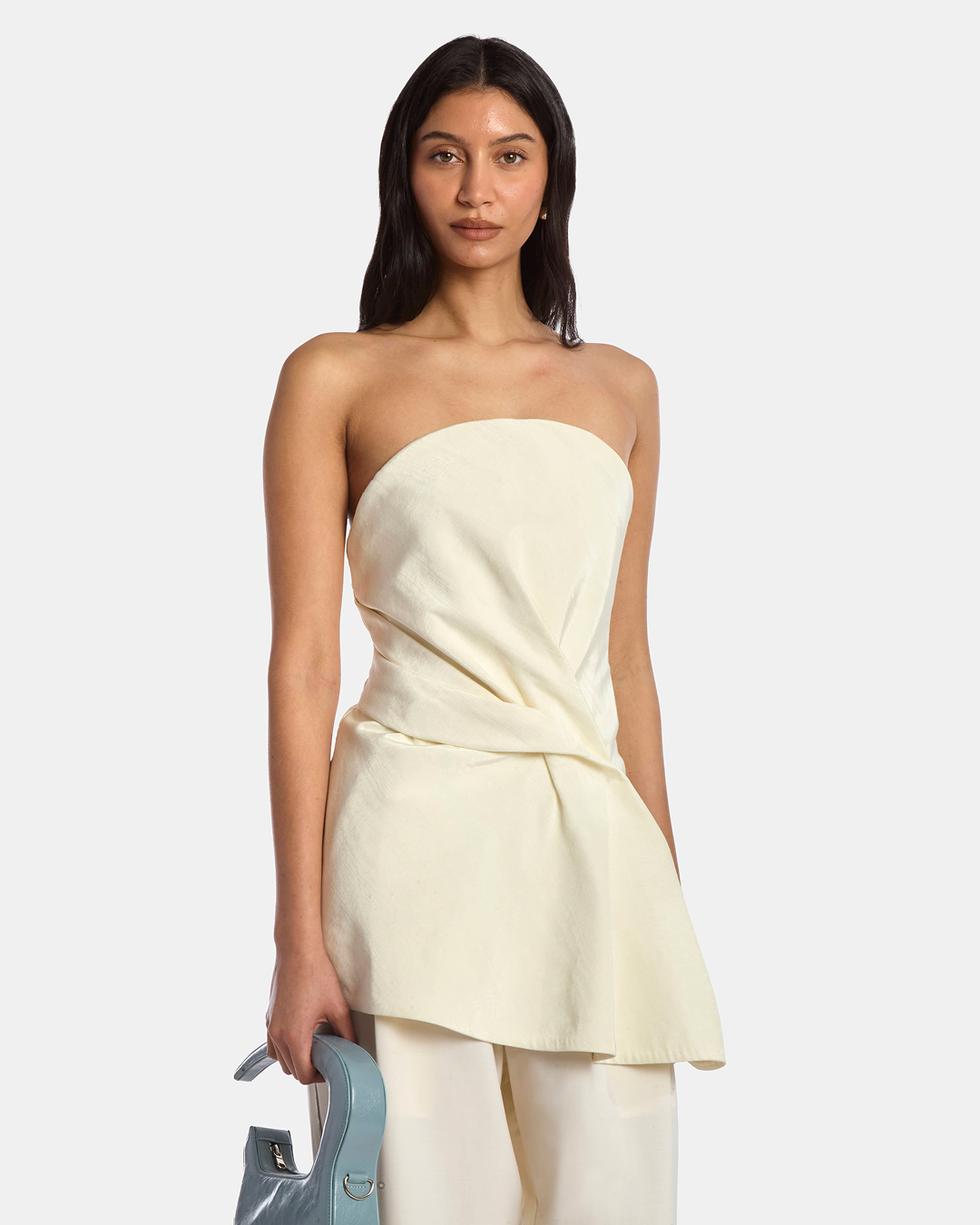 Kate Moire Draped Tunic Top