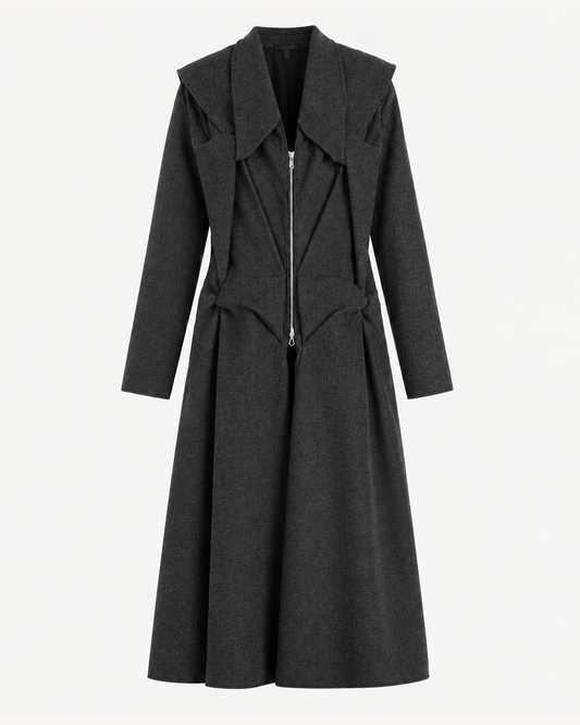 Kate Draped Coat flat