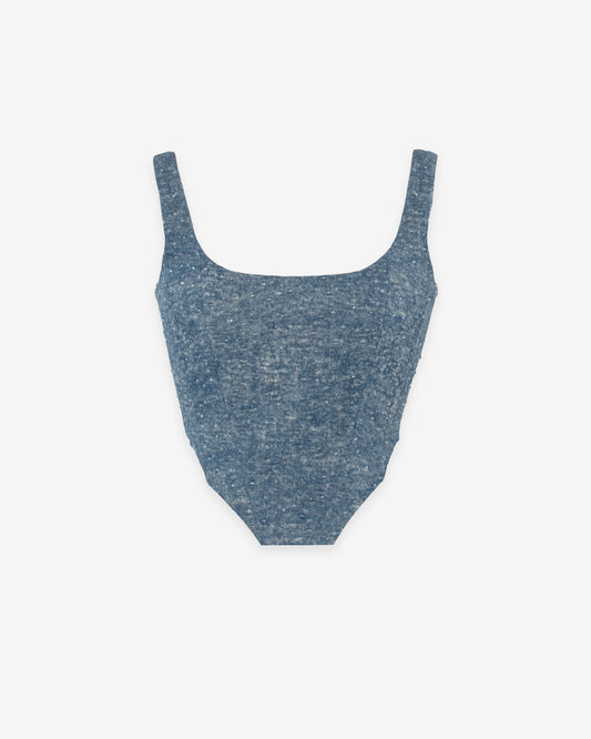 Willow Rhinestone Denim Corset
