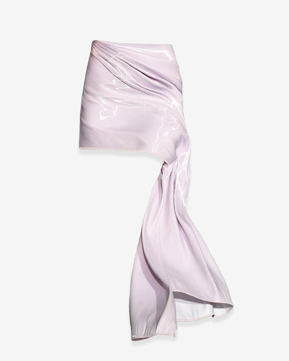 Xenia Draped Liquid Skirt