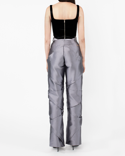 Astrid Lilac Draped Trousers
