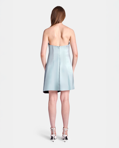 kate bodycon mini dress Women Ruched Bodycon Dress Casual Strapless Mesh Fabric Mini-Dress Kate Kasin
