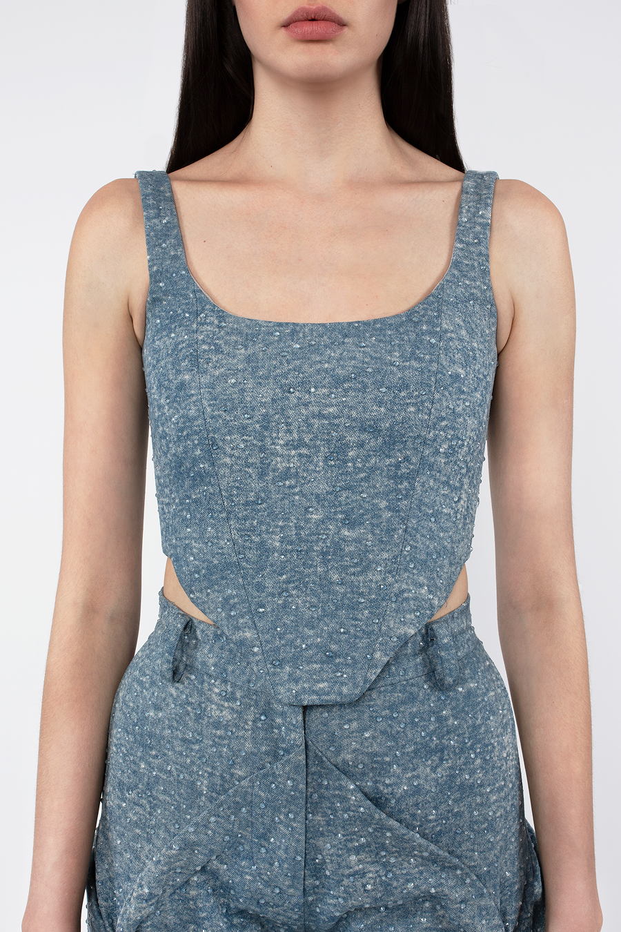 Hilary Denim Corset