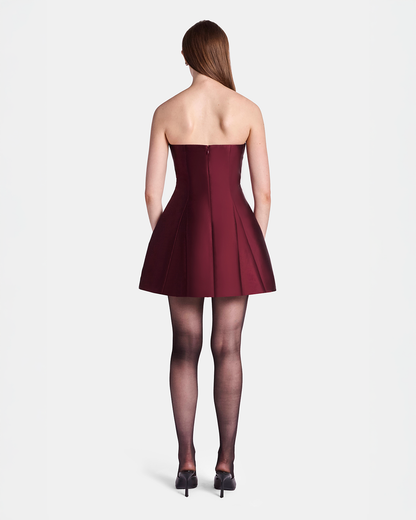 Two Tone Sculpted Mini Dress