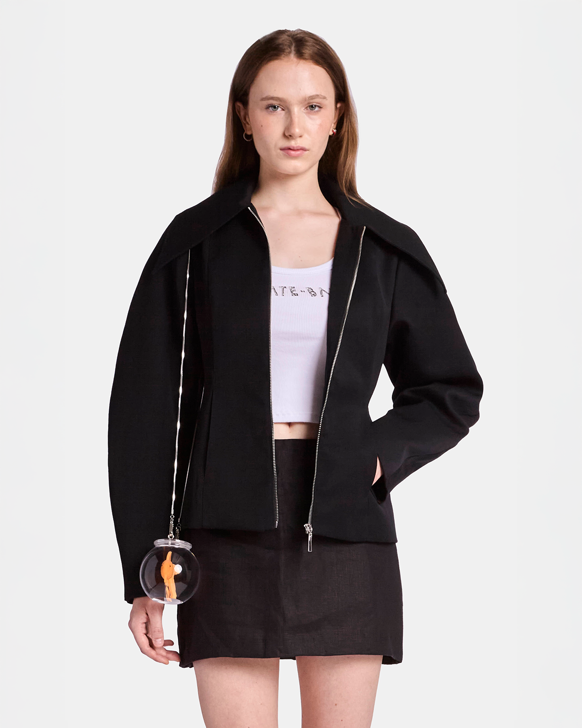 Sculpted Sleeve Fitted Jacket