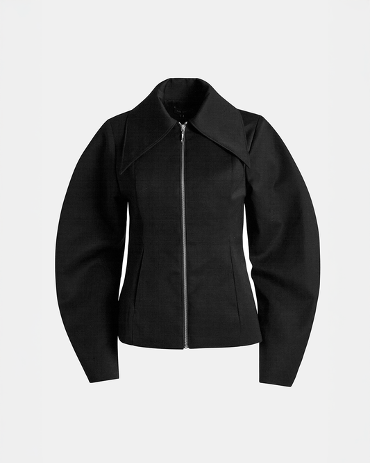 Sculpted Sleeve Fitted Jacket