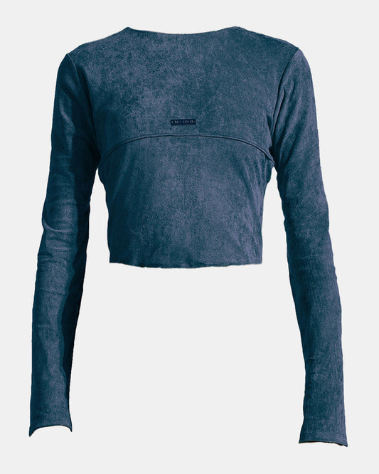 Microsuede Long Sleeve Navy (SAMPLE)