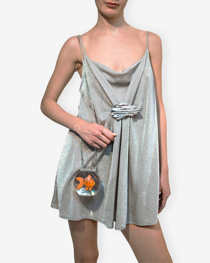 Peyton Cowl-Neck Mini Dress