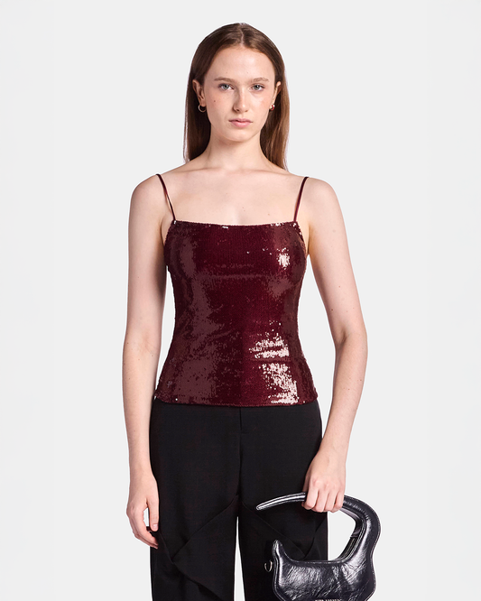 Sequin Column Tank