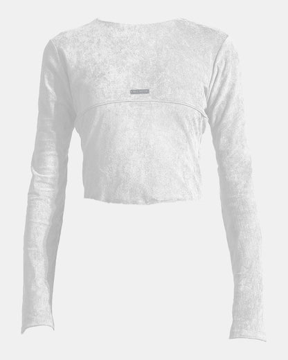 Microsuede Long Sleeve White (SAMPLE)